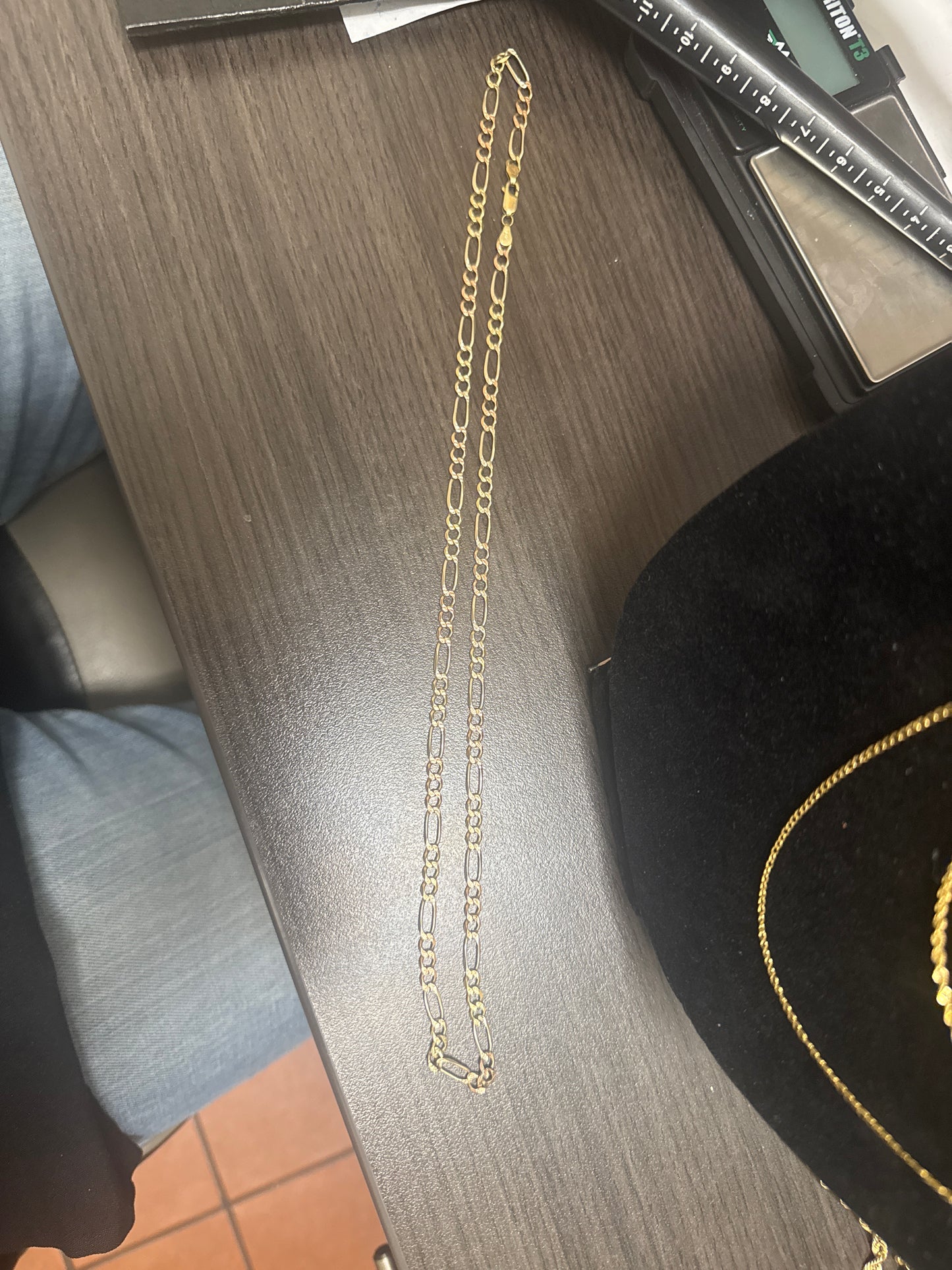 3 tone figaro chain