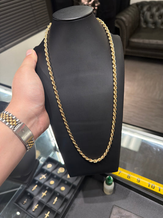 14kt 18.3g rope chain