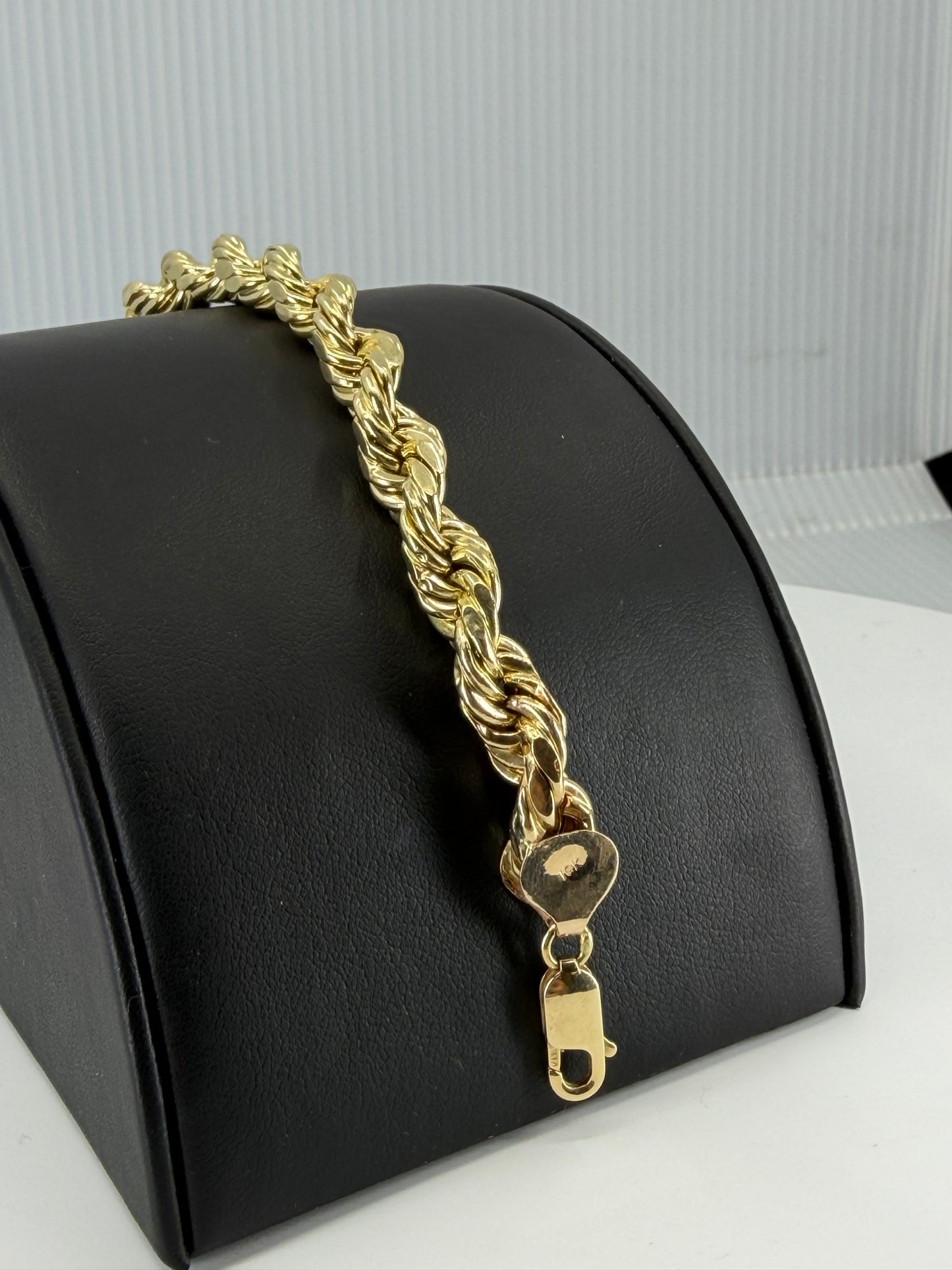 9MM, 10K ROPE BRACELET
