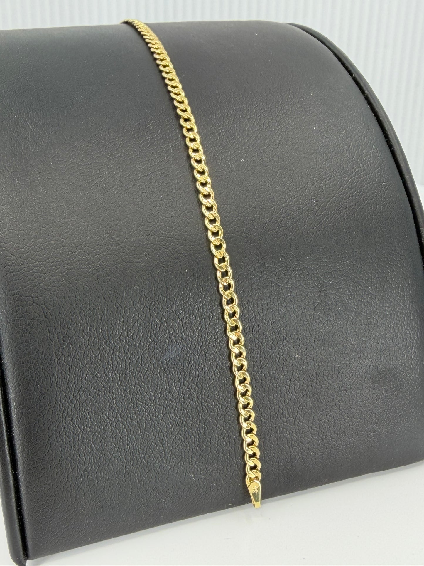 10k, 7” gold Cuban  bracelet