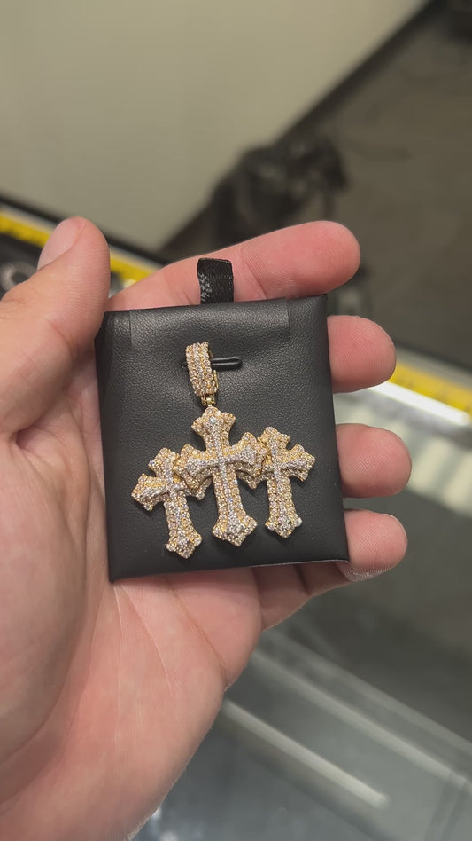 TRIPLE CROSS PENDANT
