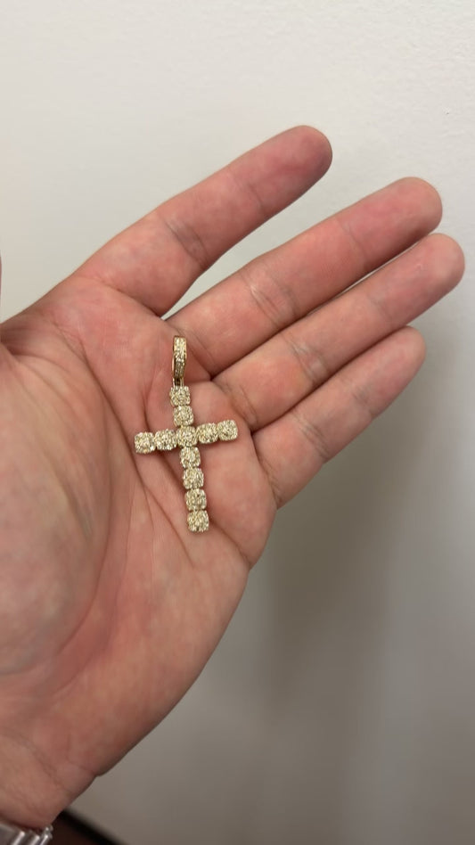 10kt diamond cross 1.5ctw